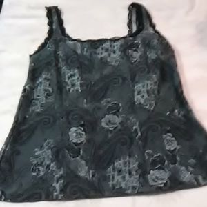 White House Black Market paisley print tank top